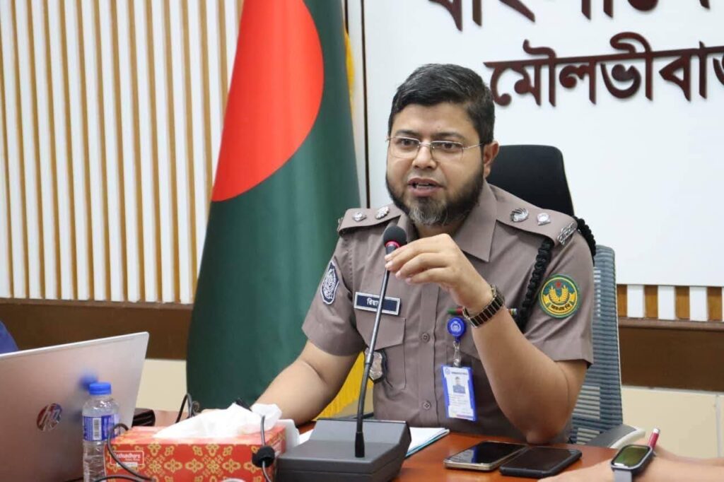 মৌলভীবাজারে নতুন পুলিশ সুপার হিসেবে যোগদান করলেন মোঃ রিয়াজুল ইসলাম
