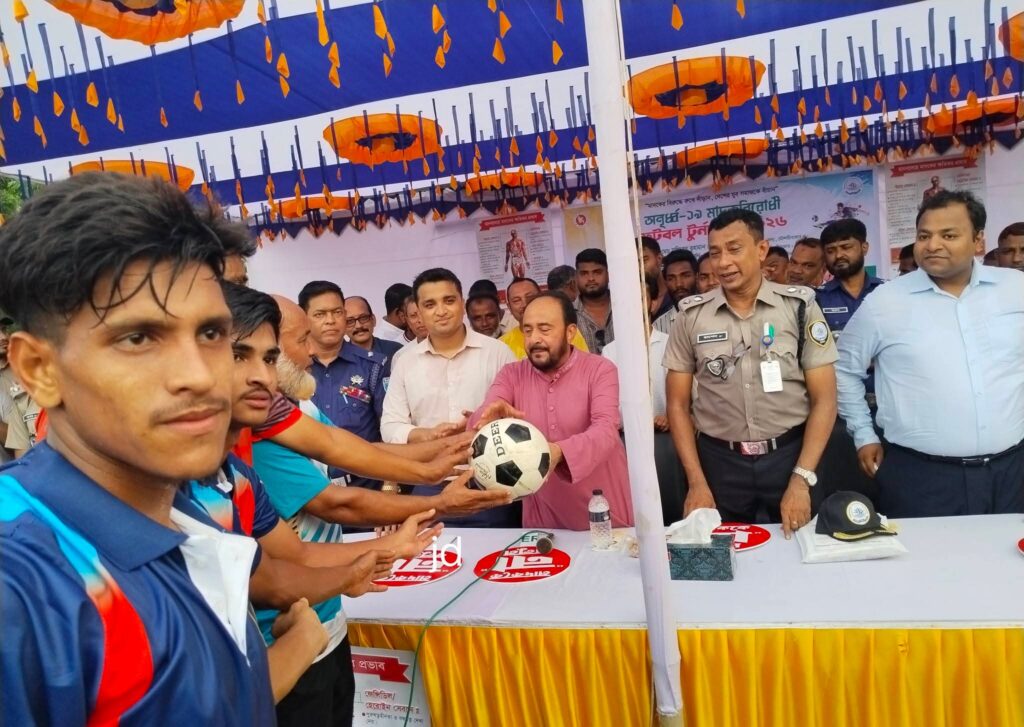 শ্রীমঙ্গলে অনূর্ধ্ব-১৯ মাদকবিরোধী ফুটবলে কমলগঞ্জকে হারালো শ্রীমঙ্গল