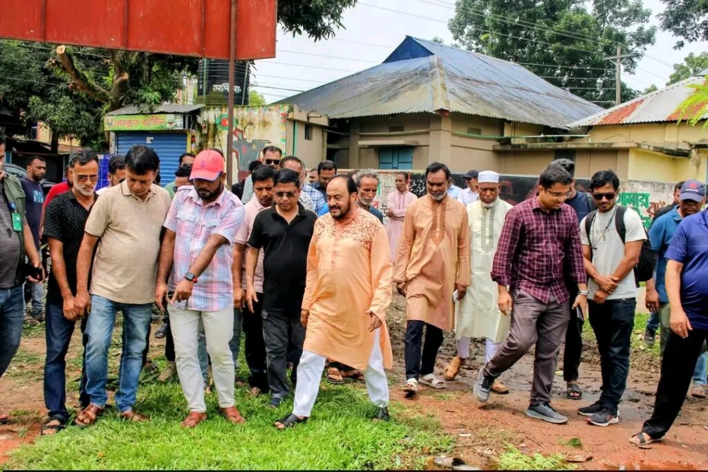 শ্রীমঙ্গলে প্রধানমন্ত্রীর আগমন উপলক্ষে ভিক্টোরিয়া স্কুল মাঠ পরিদর্শন