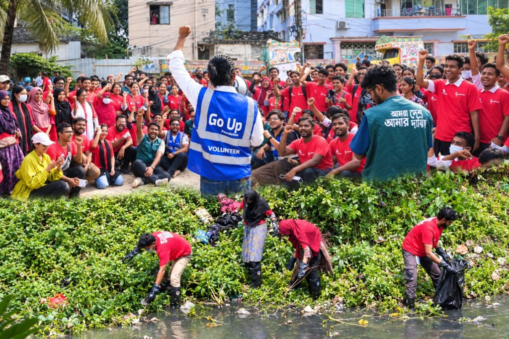 গো আপ ফাউন্ডেশন ও ফুটস্টেপসের উদ্যোগে বসিলা ৪০ ফিট খাল পুনরুদ্ধার